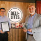 Deli Lites Wins Manufacturer of the Year at UK Sammies Awards - L-R - Cathal McDonnell with Ricky Hanbay - ni business news - belfast copywriter