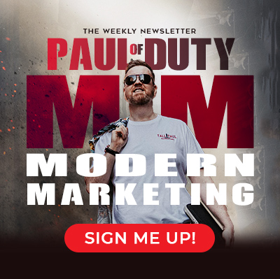 Tall Paul Marketing Newsletter - Paul of Duty, Modern Marketing - Northern Ireland freelance copywriter