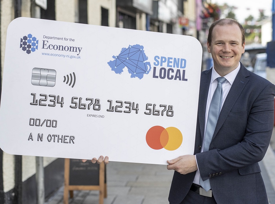 First Northern Ireland £100 Spend Local Cards Issued Today - copywriters ireland - belfast freelancer